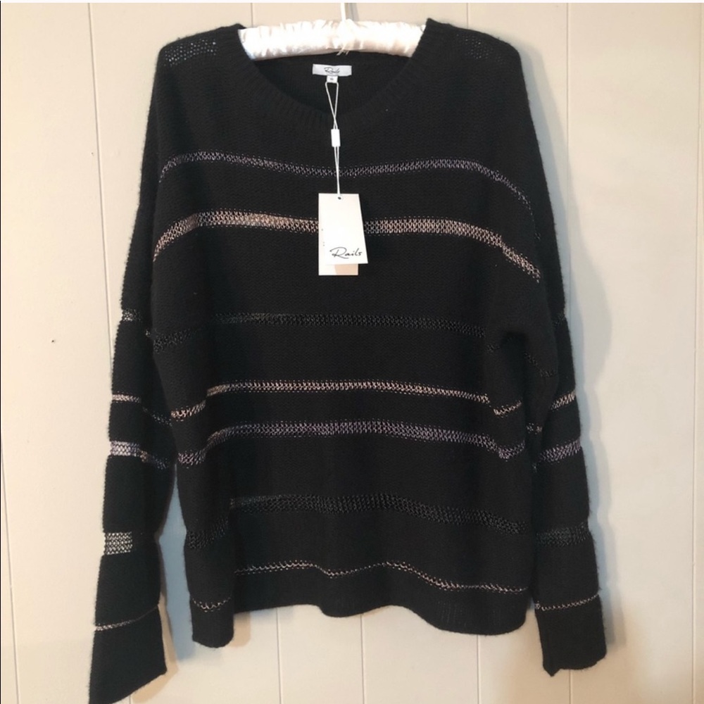 RAILS Daphne Stripes Cashmere Blend Wool Sweater